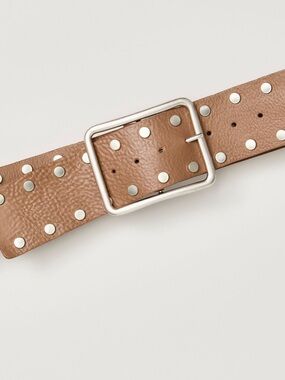 Free People Hex Hip Belt Mocha Mousse S/M